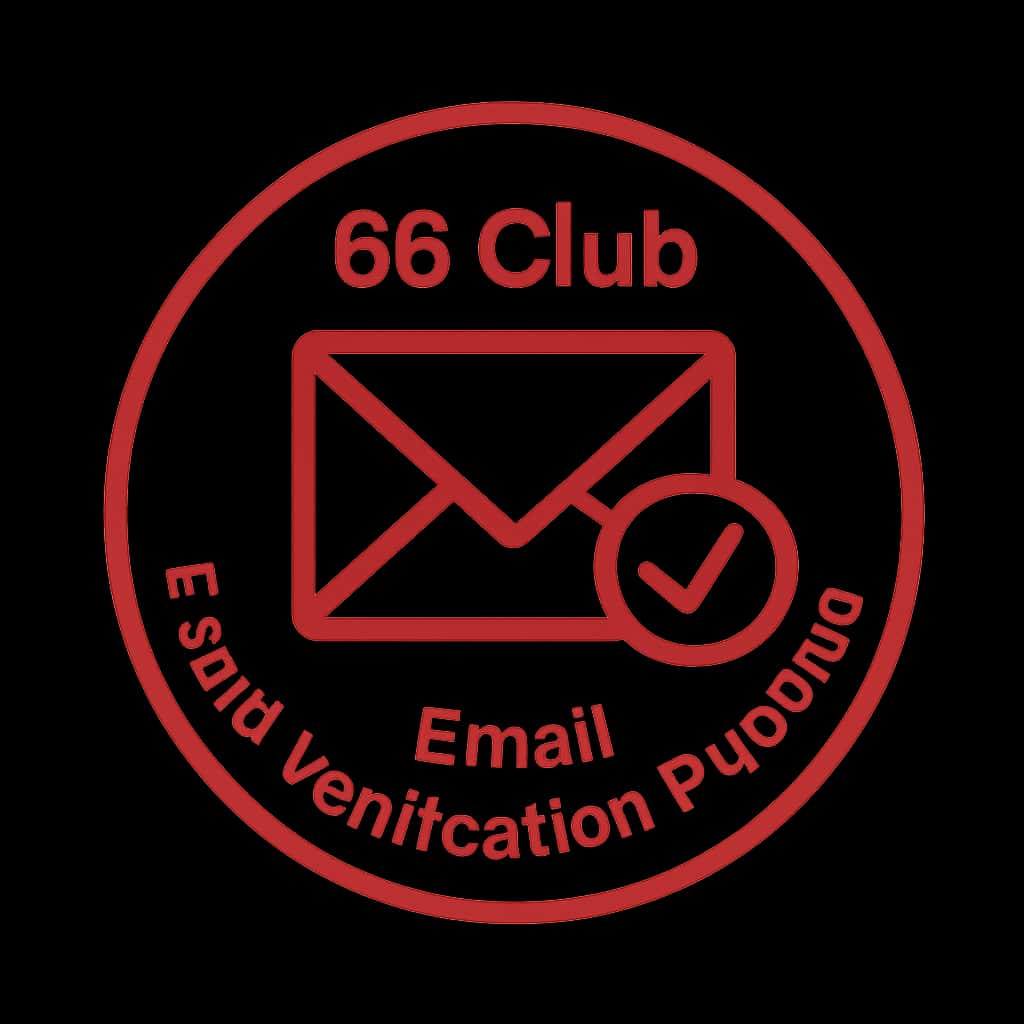Icon representing the 66 Club email verification process.