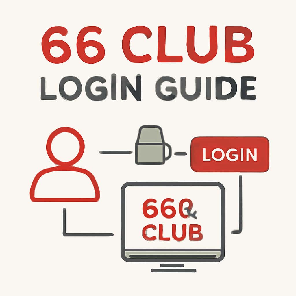 An illustration for the 66 Club Login Guide.