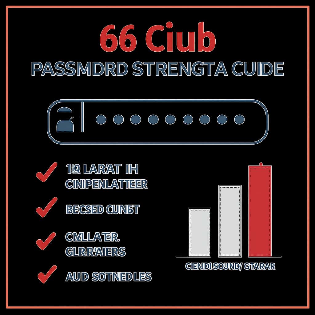 Illustration explaining password strength concepts for 66 Club.