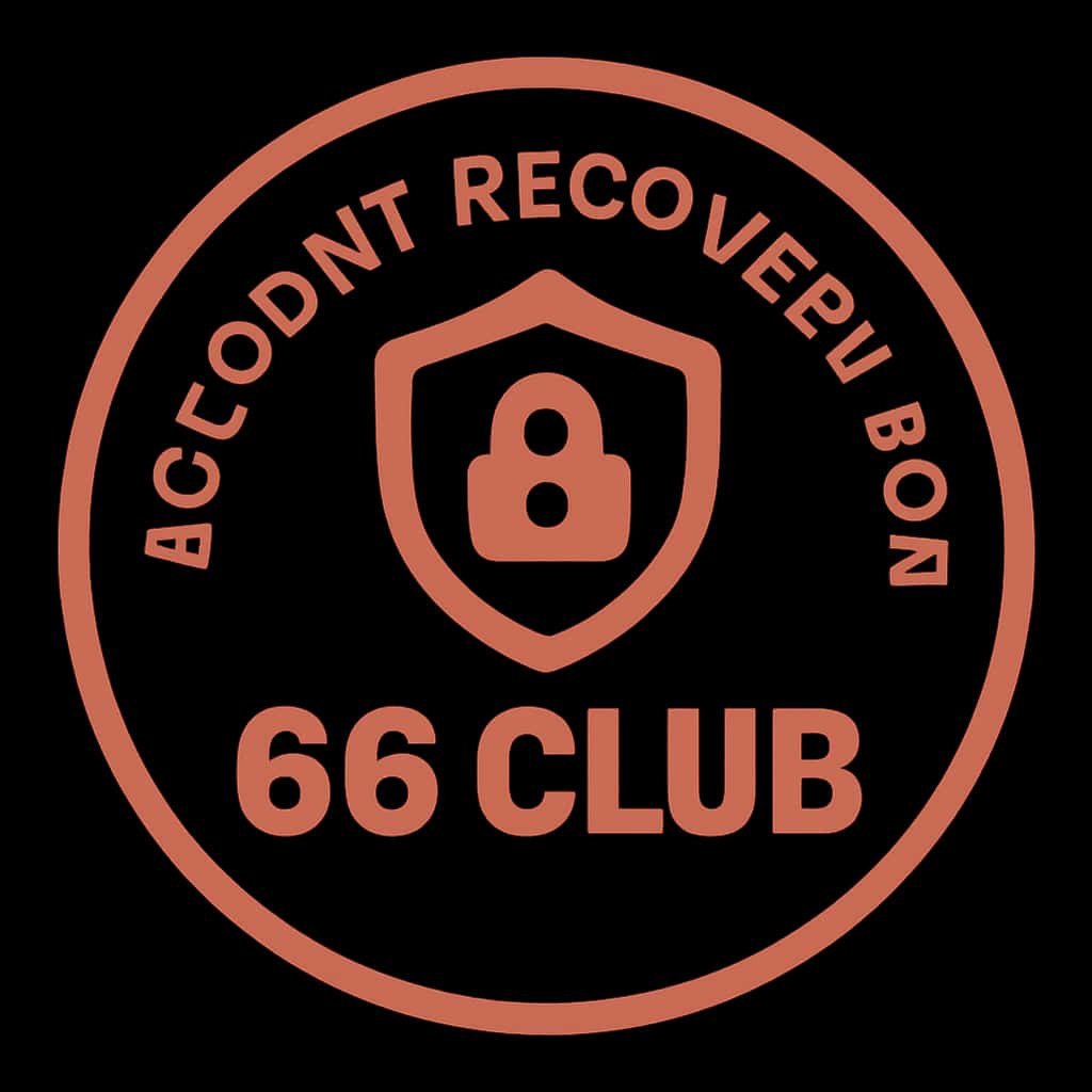Icon representing account recovery assistance for 66 Club.