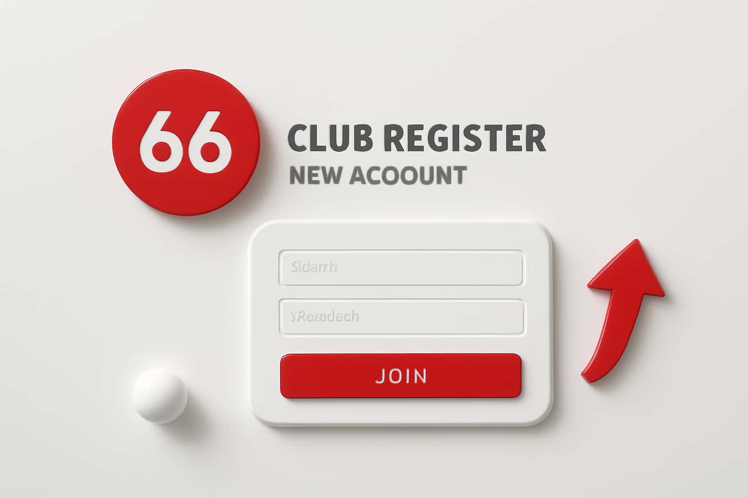 66 Club Register - New Account Interface