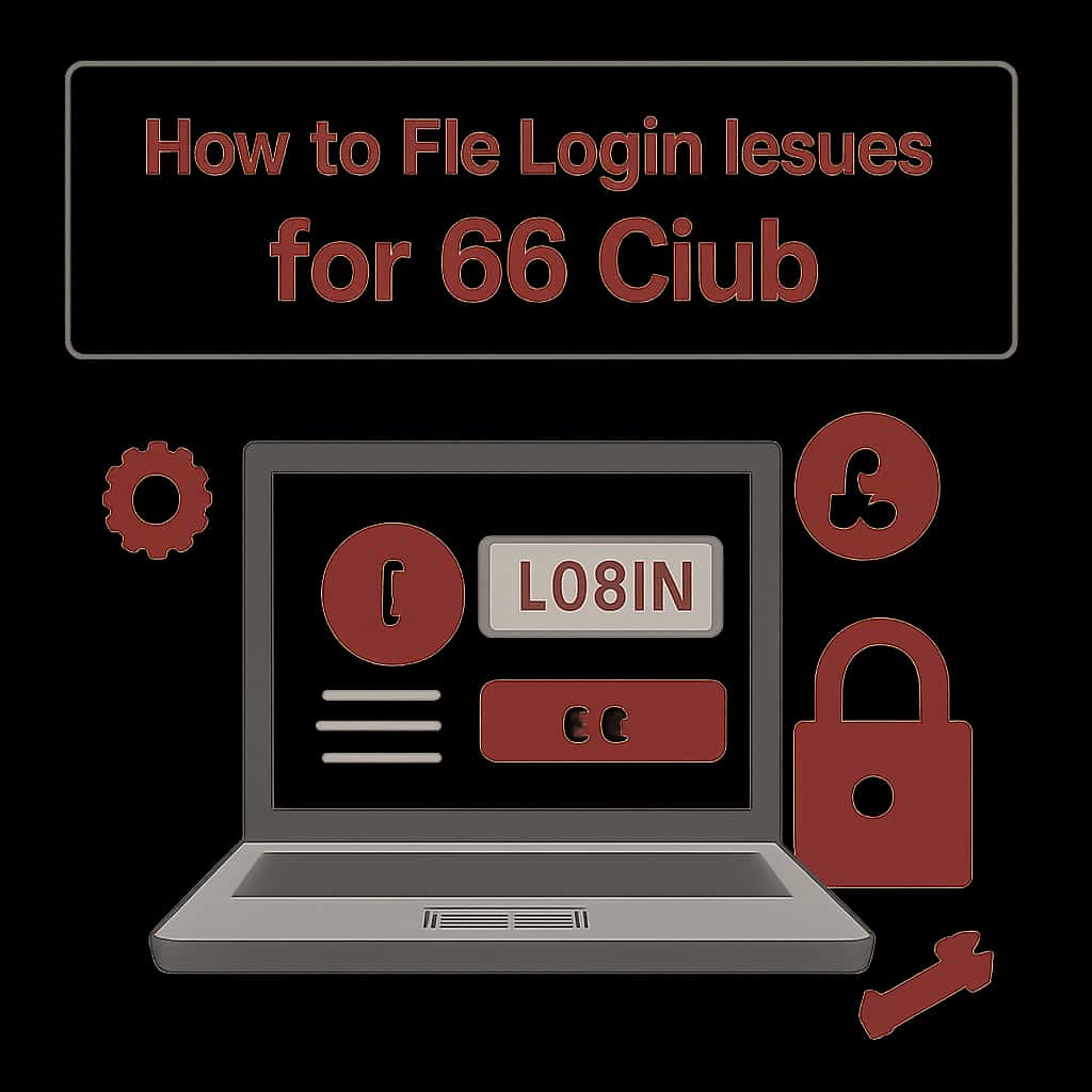 Diagram explaining login issues for 66 Club.