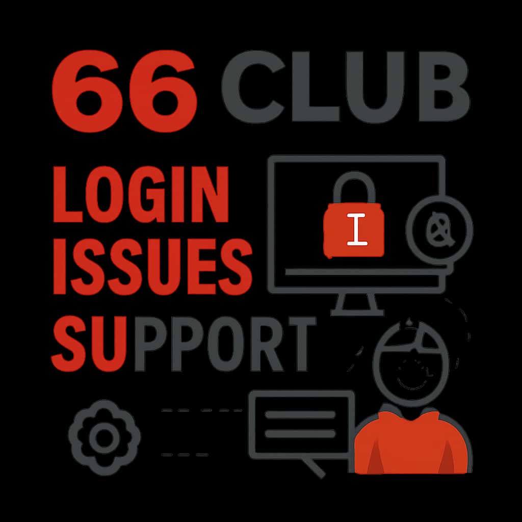 Illustration on common login issues for 66 Club.