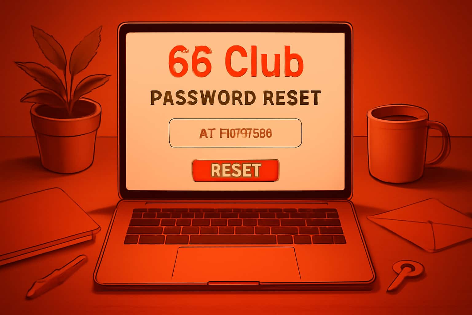 Informational scene about Password Reset for 66 Club.
