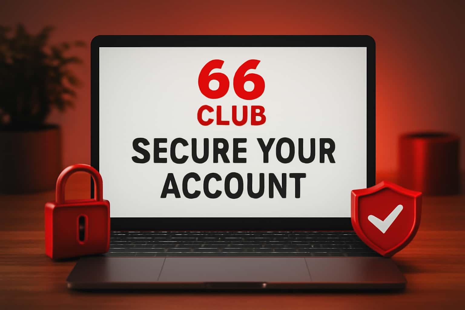 Informational graphic about securing 66 Club account.