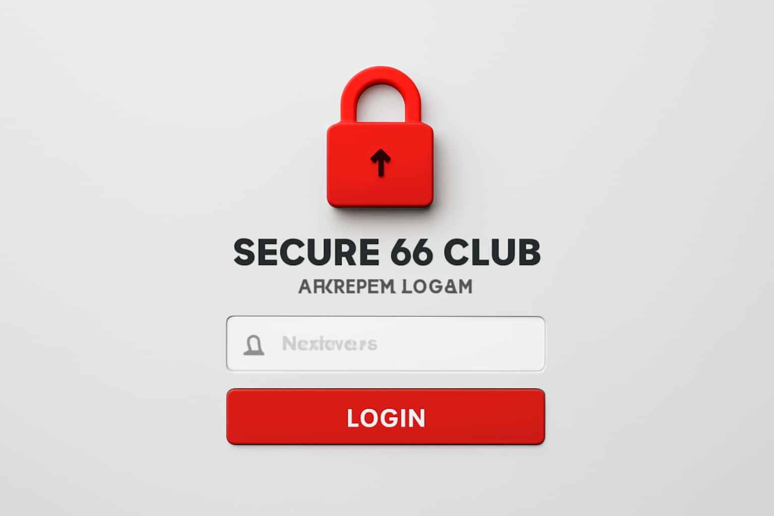 Secure 66 Club Member Login Interface