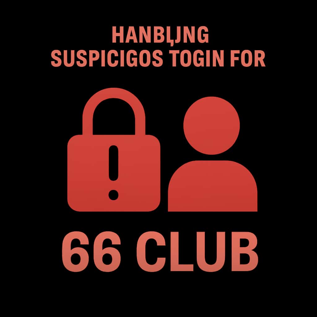 Icon representing secure login for 66 Club.